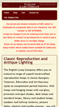 Mobile Screenshot of englishlampcompany.co.uk